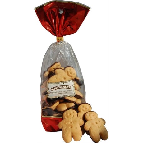 Fortwenger p'tit bonhomme en pain d'épices sur fond chocolaté 200g