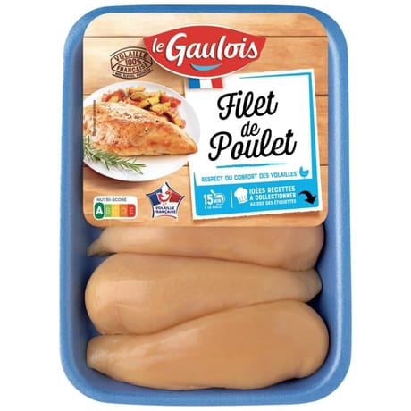 Le Gaulois filets de poulet jaune 720g