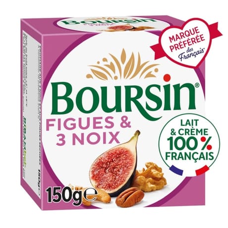 Boursin figue & 3 noix 150g