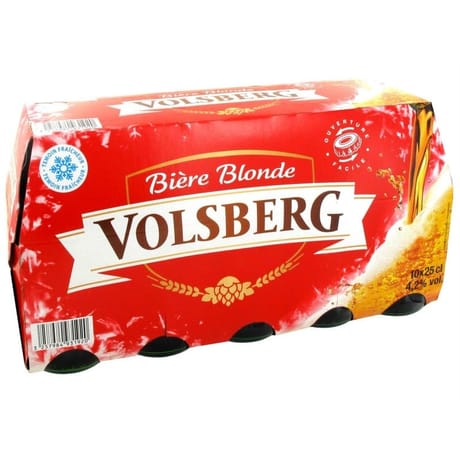 Volsberg bière blonde pur malt 10x25cl 4.2% Vol.