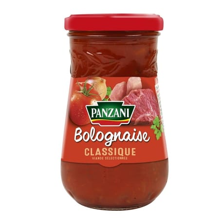 Panzani sauce pleine saveur pot verre bolognaise 210g