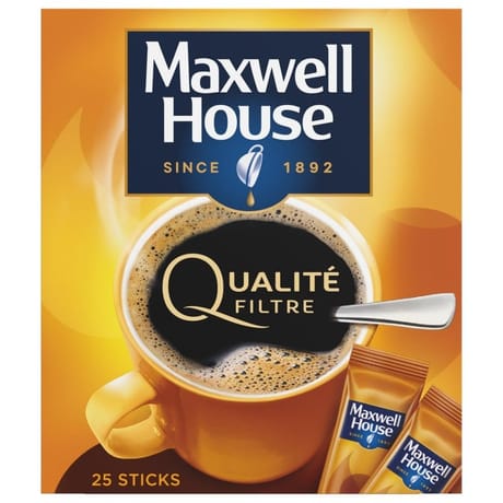 Maxwell House qualité filtre normal 25 sticks 45g