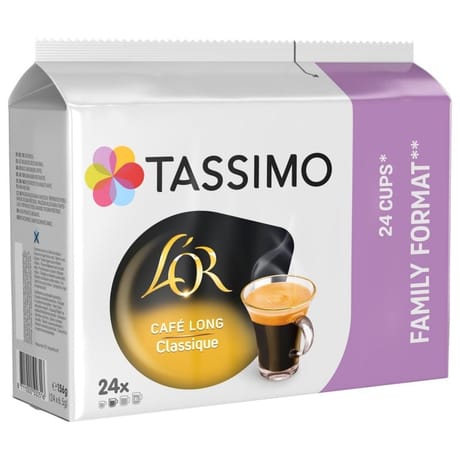 Tassimo l'or café long classique x24 156g
