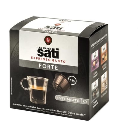 Sati capsules expresso gusto forte x16 112g