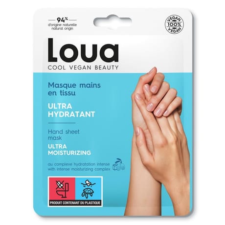 Loua masque mains tissu ultra-hydratant