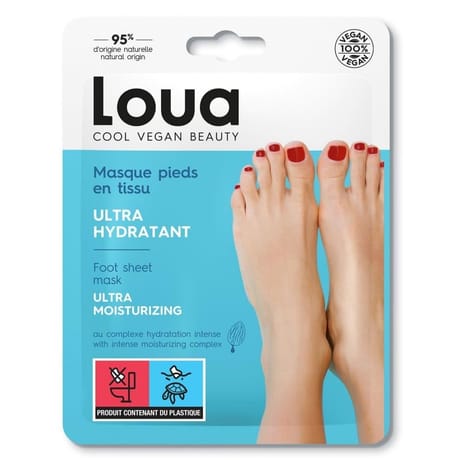 Loua masque pieds ultra-hydratant