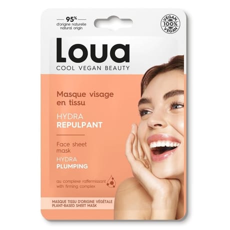 Loua masque visage en tissu hydra repulpant