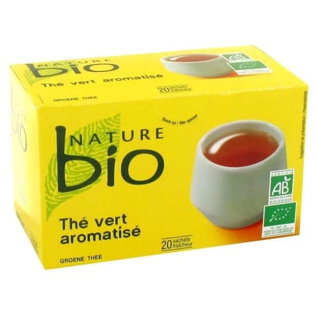 Nature bio thé vert aromatisé 20 sachets soit 26g