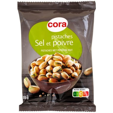 Cora pistaches poivre et sel 125g