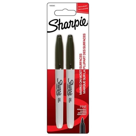 Sharpie marqueur pointe fine noir x2