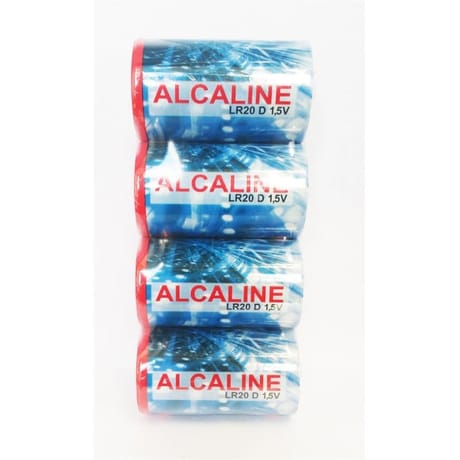 4 piles alcalines D (LR20)