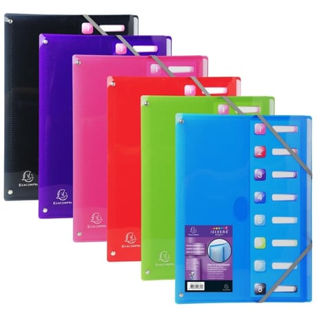 Exacompta trieur 8 positions poplypro translucide