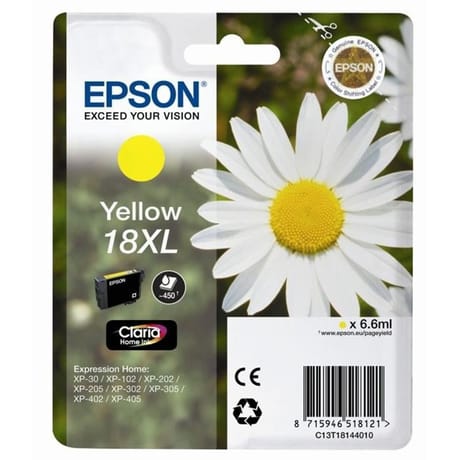 Epson Cartouche d'encre T1814 Pâquerette Yellow XL