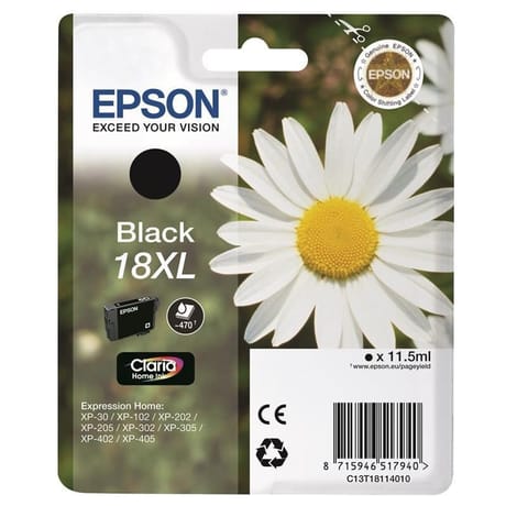 Epson T1811xl paquerette cartouche d'encre noir