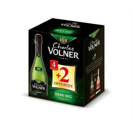 Charles volner vmq demi sec 12d carton 4+2x75cl offertes 12%vol