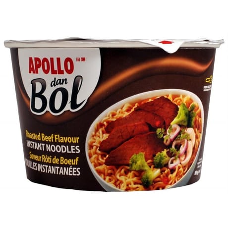 Apollo nouilles dan bol saveur boeuf rôti 85g