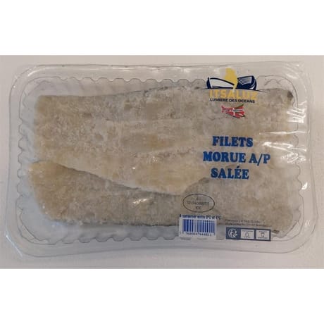 Filet Morue avec peau barquette 400g
