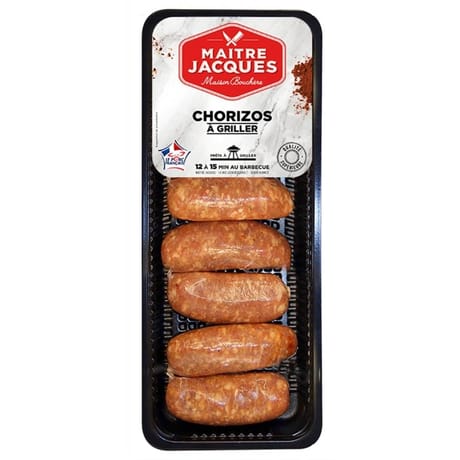 Chorizos a griller à l'andalouse 480g Maitre Jacques