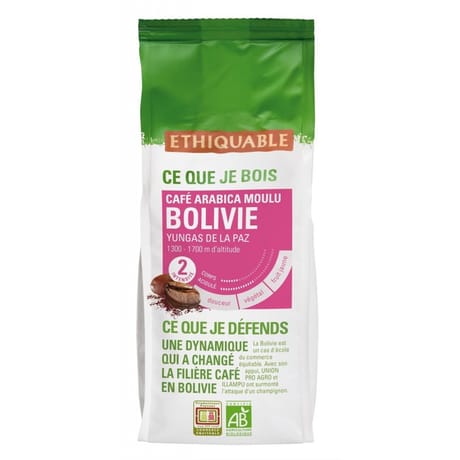 Ethiquable café pure origine de Bolivie bio 250g
