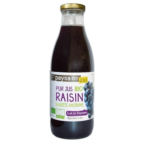 Ethiquable pur jus de raisin bio 1l
