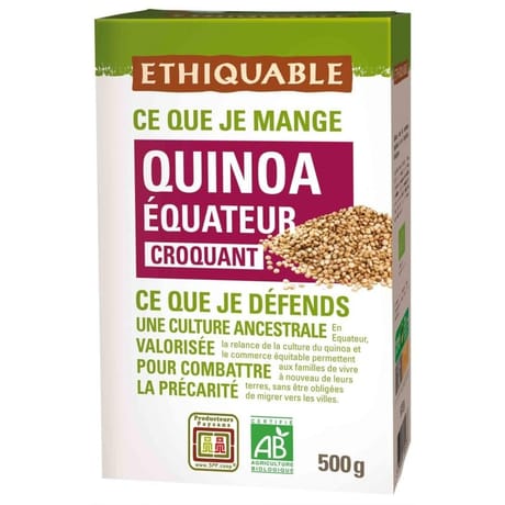 Ethiquable quinoa bio d'Equateur bio 500g