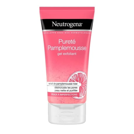 Neutrogena visibly clear nettoyant exfoliant pamplemousse rose 150ml