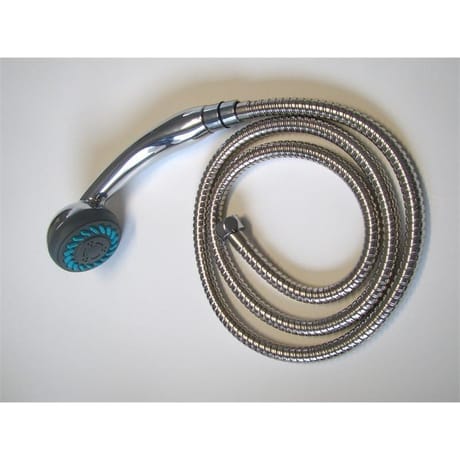 Techniloisir douchette 2 jets chromée plus flexible chromé 1,5M réf 005451