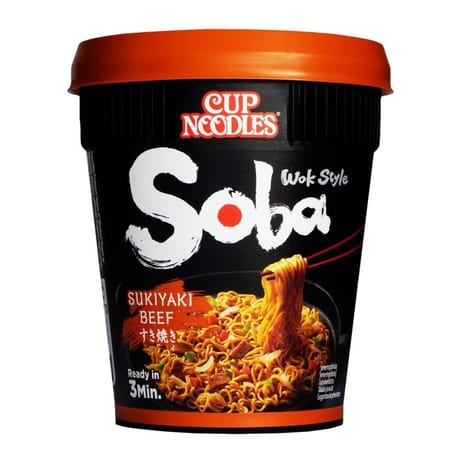 Nissin soba boeuf sukiyaki cup 89g
