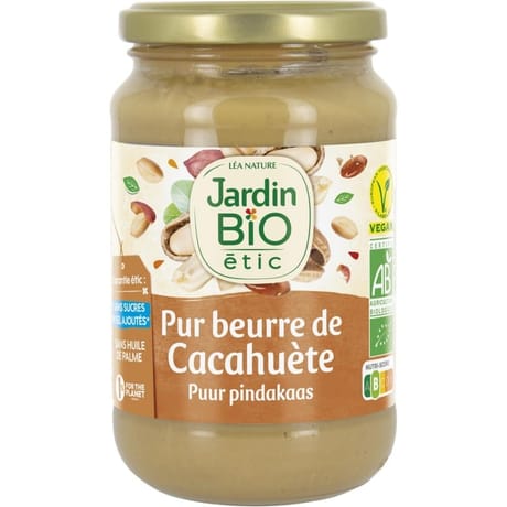 Jardin bio beurre de cacahuetes bio 350g