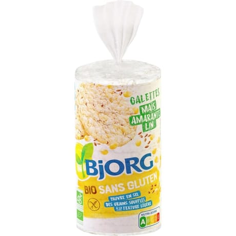 Bjorg galette maïs amarante lin sans gluten bio 150g