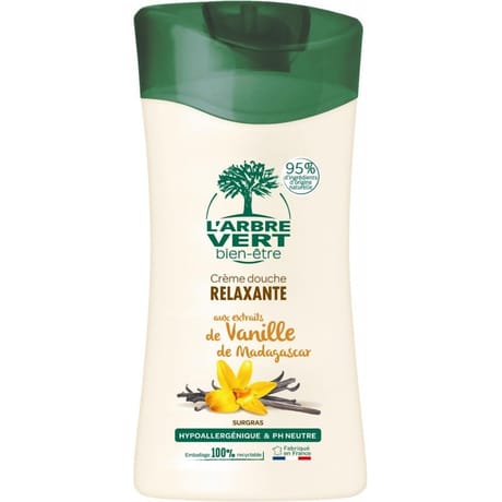 L'Arbre vert bien etre crème douche vanille de madagascar bio 250 ml