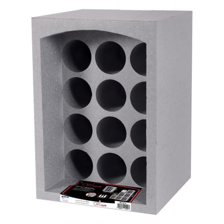 Eda casier 12 bouteilles gris