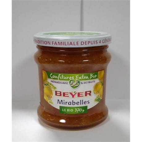 Beyer confiture bio mirabelles 370g