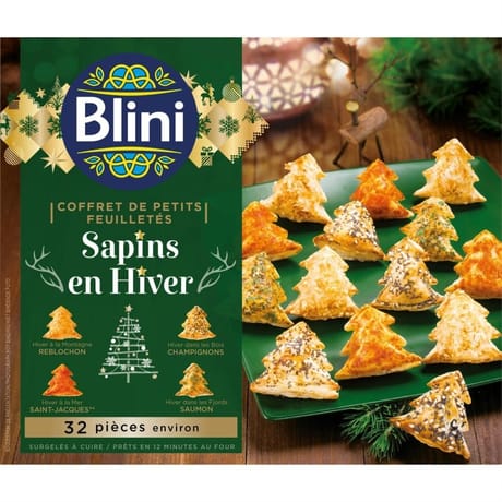 Blini coffret petits feuilletés sapin x32 335g