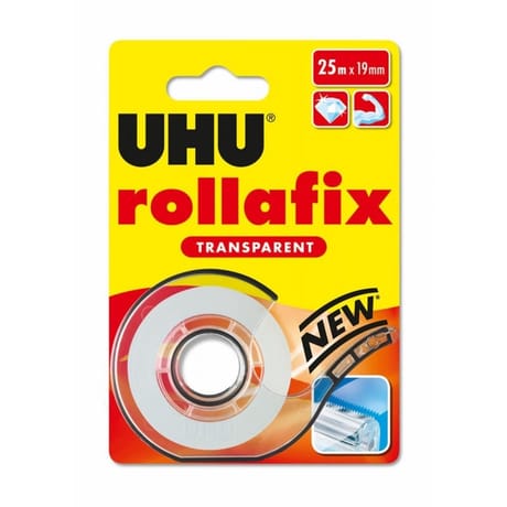Uhu rollafix ruban adhésif transparent dévidoir 25mx19mm