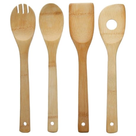 Ustensiles bambou x4