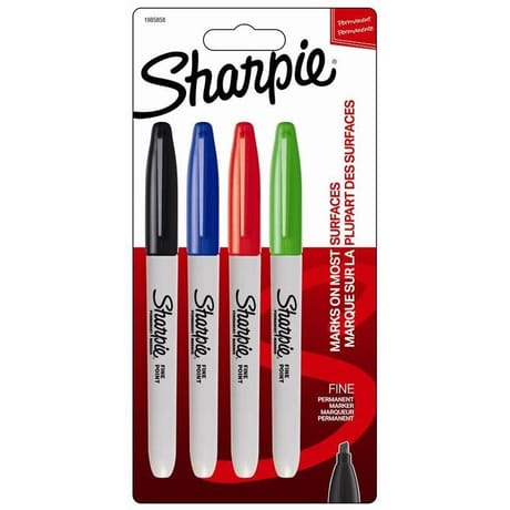 Sharpie marqueur pointe fine assortis std x4