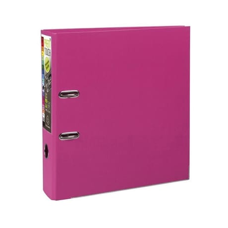 Exacompta classeur à levier xl dos de 8 cm framboise prem'touch