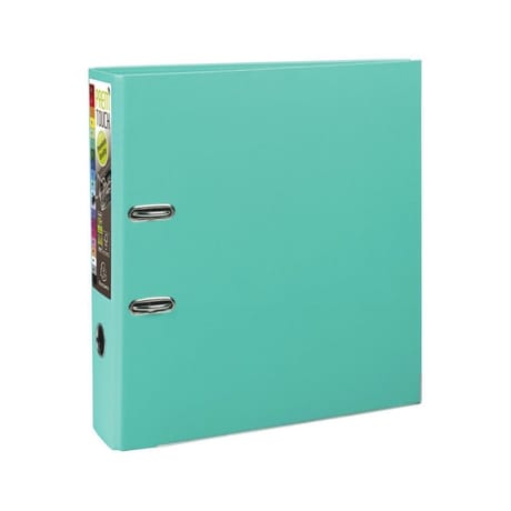 Exacompta classeur à levier xl dos de 8 cm turquoise prem'touch