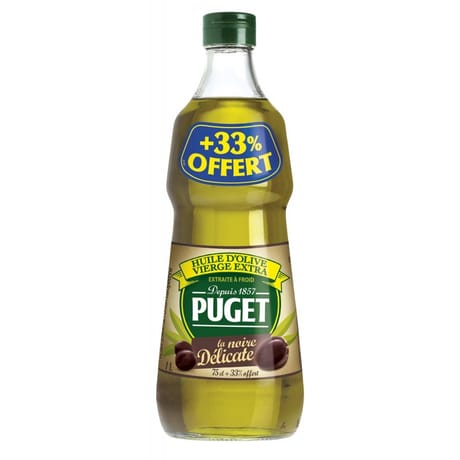 Puget huile d'olive noire délicate 75cl + 33% oft
