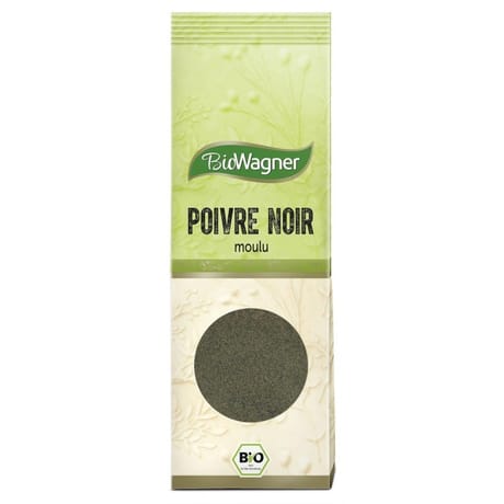 Biowagner sachet poivre noir moulu biologique 70g