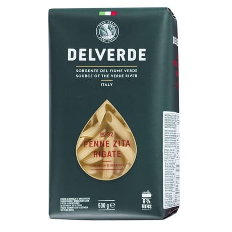 Delverde penne zita rigate n°32 500g