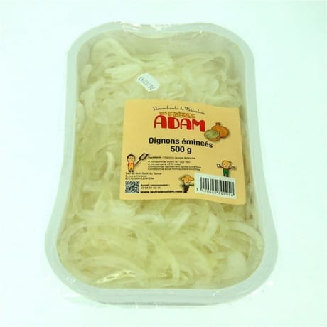 Les Frères Adam oignons émincés 500g