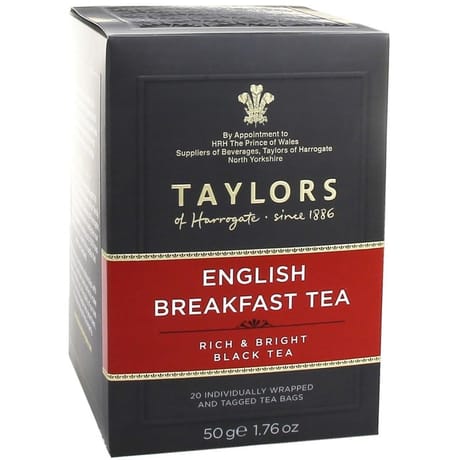 Taylors of harrogate thé english breakfast 20 sachets 50g