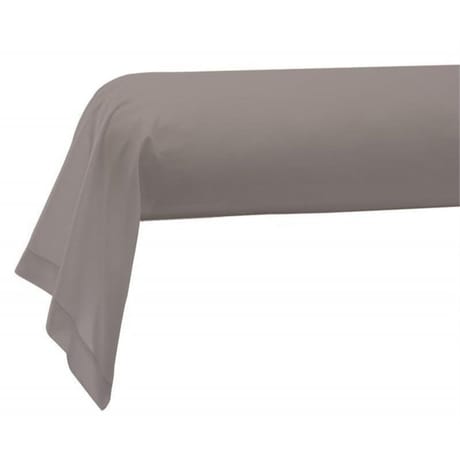 Taie de traversin 85x185 "uni 57 fils taupe"