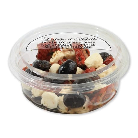 Salade olives noires tomate fromage 150g