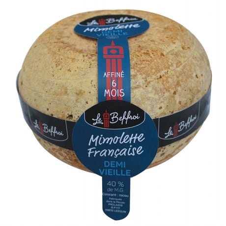 Mimolette 1/2 vieille beffroi lait de vache pasteurisé