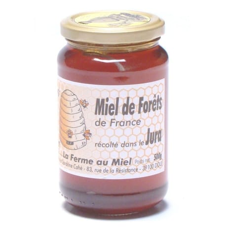 La Ferme au Miel miel de forêts de France récolté dans le Jura 500g