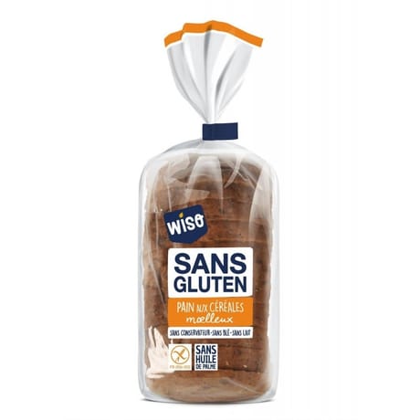 Pain aux céréales sans gluten Wiso 350g