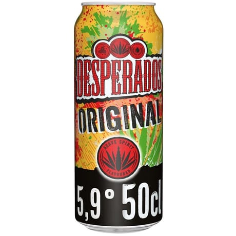 Desperados original bière aromatisée téquila canette 50cl 5.9%vol
